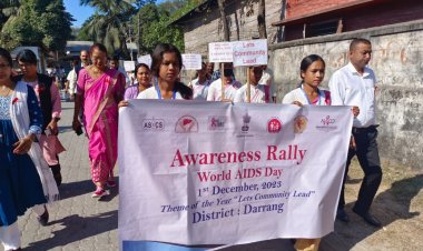 দৰঙত বিশ্ব এইডচ দিৱসৰ লগত সংগতি ৰাখি সজাগতা অনুষ্ঠান