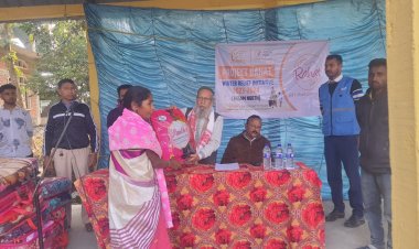 দৰিদ্ৰ পৰিয়ালৰ মাজত কম্বল বিতৰণ কাৰ্যসূচী